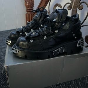 New Rocks Spike Boots Size 12